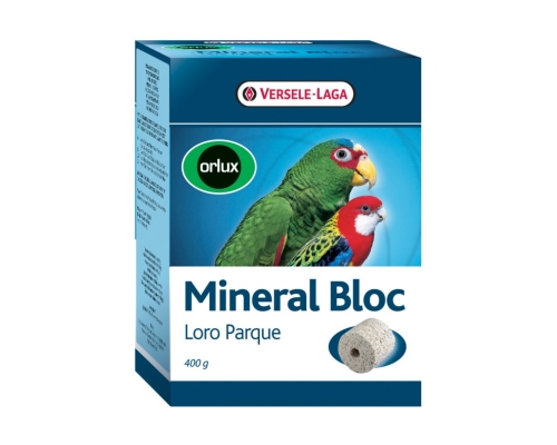 VERSELE LAGA -Orlux Mineral Bloc Loro Parque 400g - kostka mineralna dla dużych i średnich papug